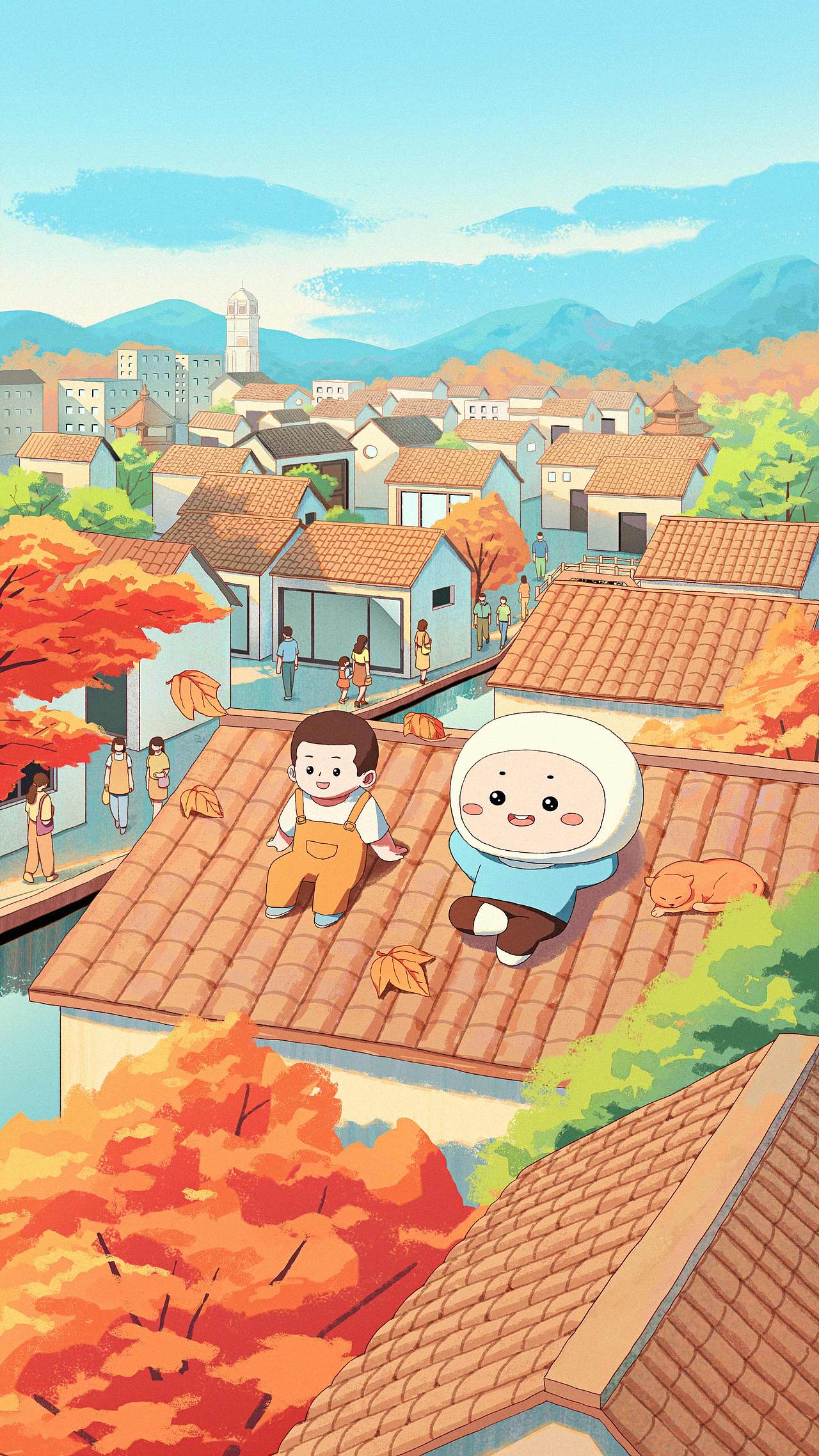 二十四节气插画（图ZMzQ1MDk3NjE2） - 商业插画 - 站酷设计师七鬼五二三原创素材 - 站酷ZCOOL