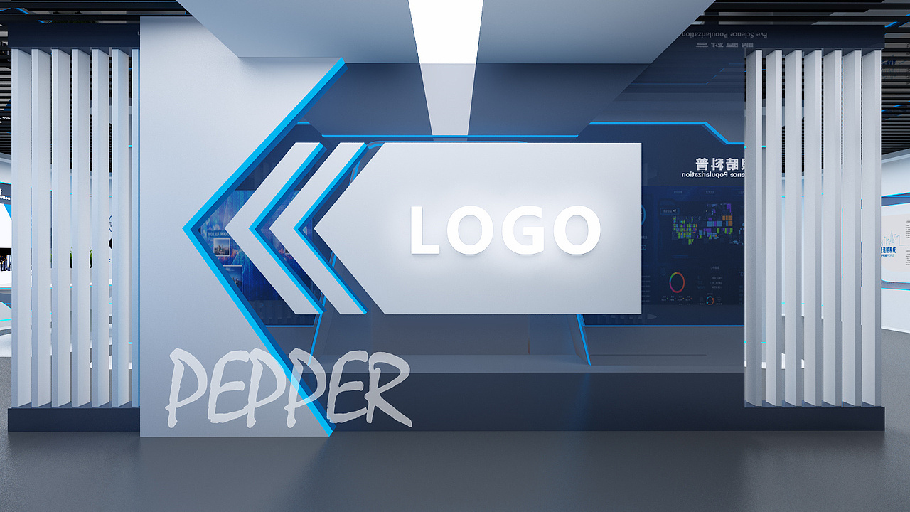 眼健康展厅效果图设计稿