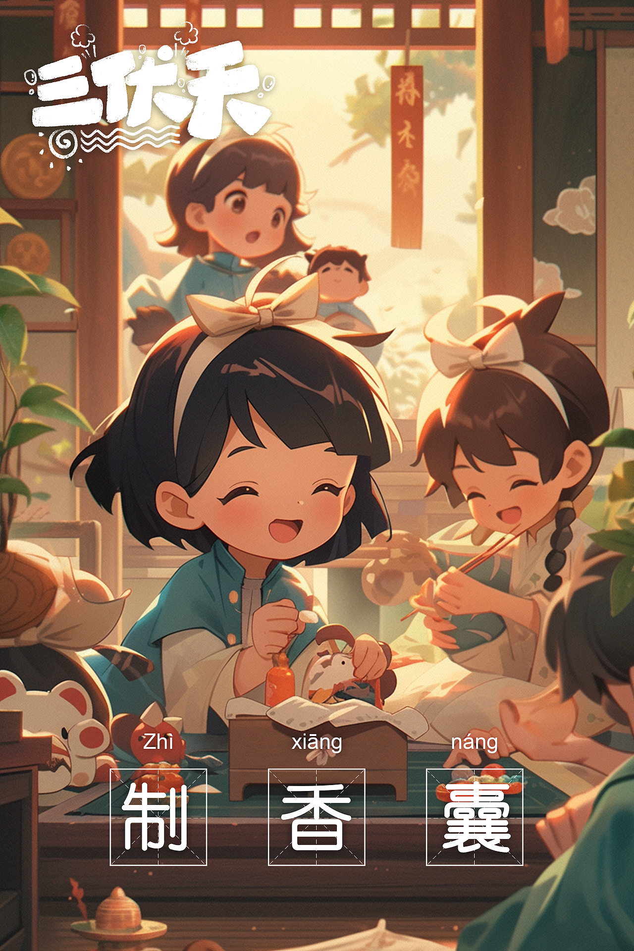 AIGC海报:中医 - 三伏天(图ZMzQ0NjA4OTI4) - AI作品 - 站酷设计师蔡辉辉_up原创素材 - 站酷ZCOOL