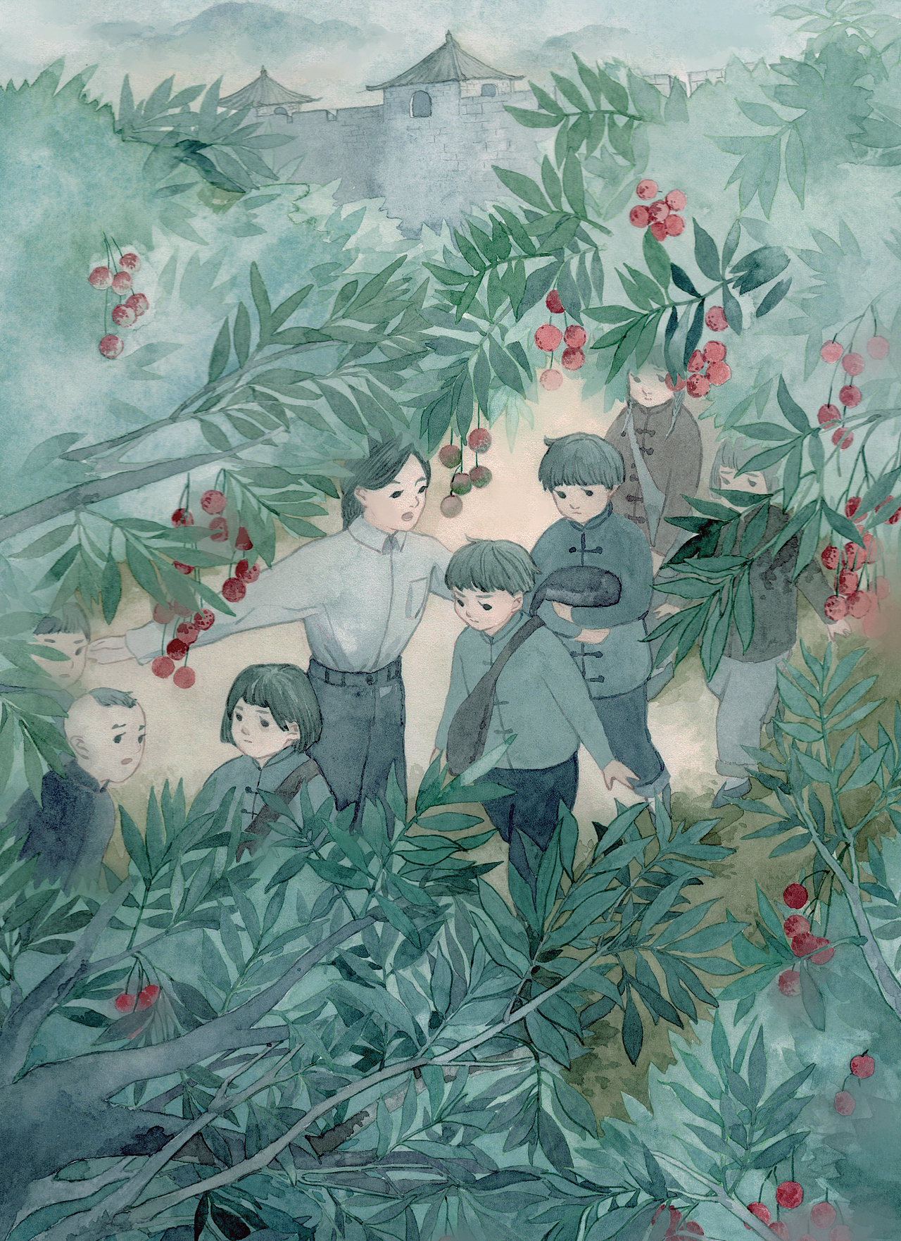 2019年份参与的插图项目，忆苦思甜的命题创作（图ZMjk3NDE0NTA4） - 绘本 - 站酷设计师真门三尺原创素材 - 站酷ZCOOL