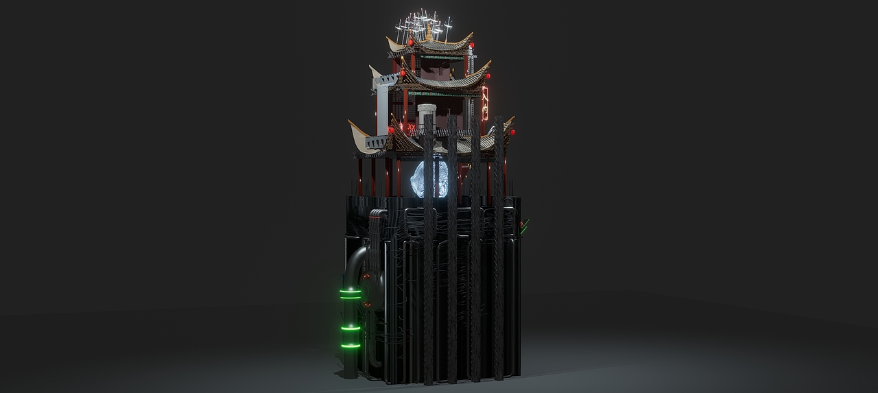 中国风未来工业区概念设计_米拳拳-站酷zcool