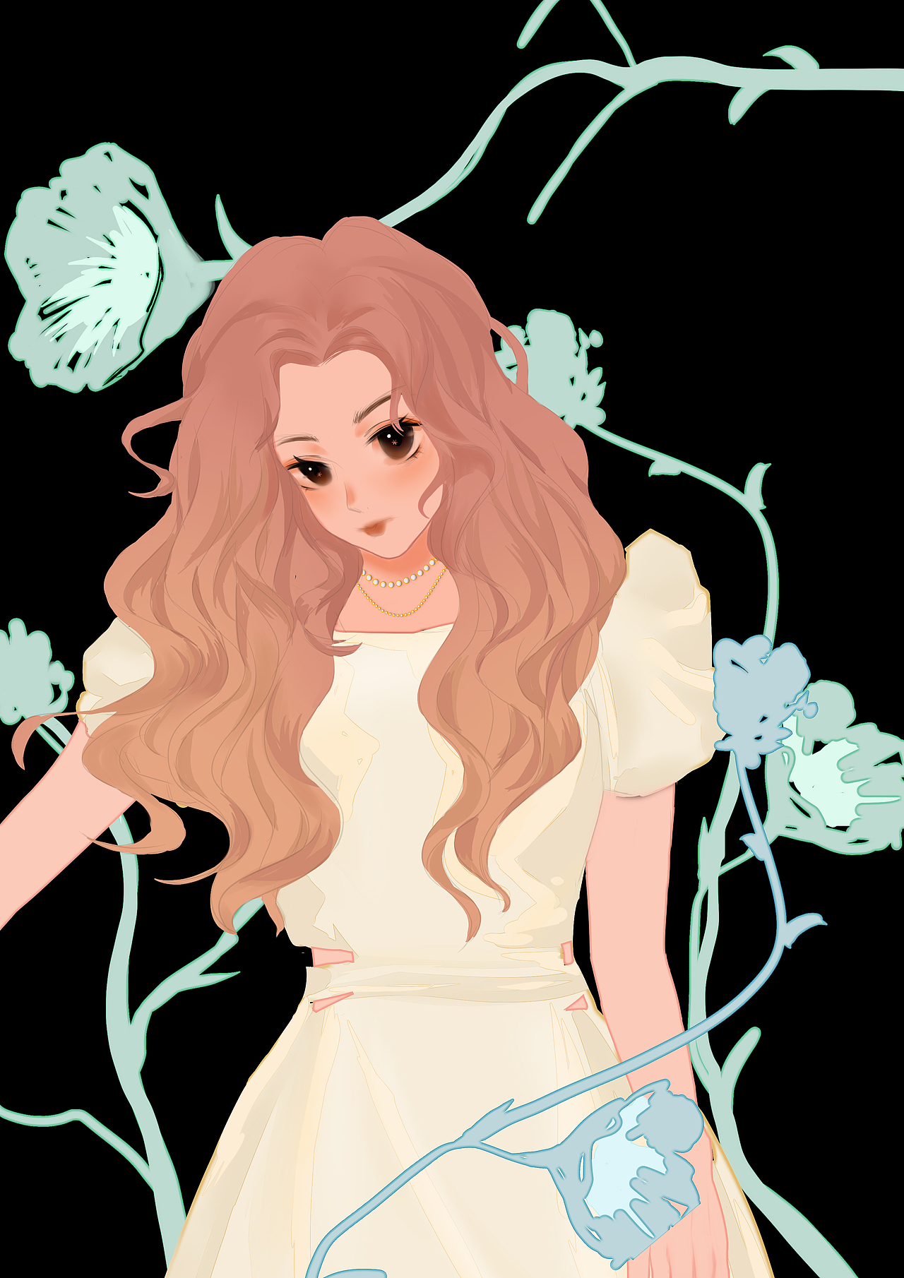 勉强的代表作（图ZMzE1MTQ0NDg0） - 艺术插画 - 站酷设计师口袋里的花园原创素材 - 站酷ZCOOL
