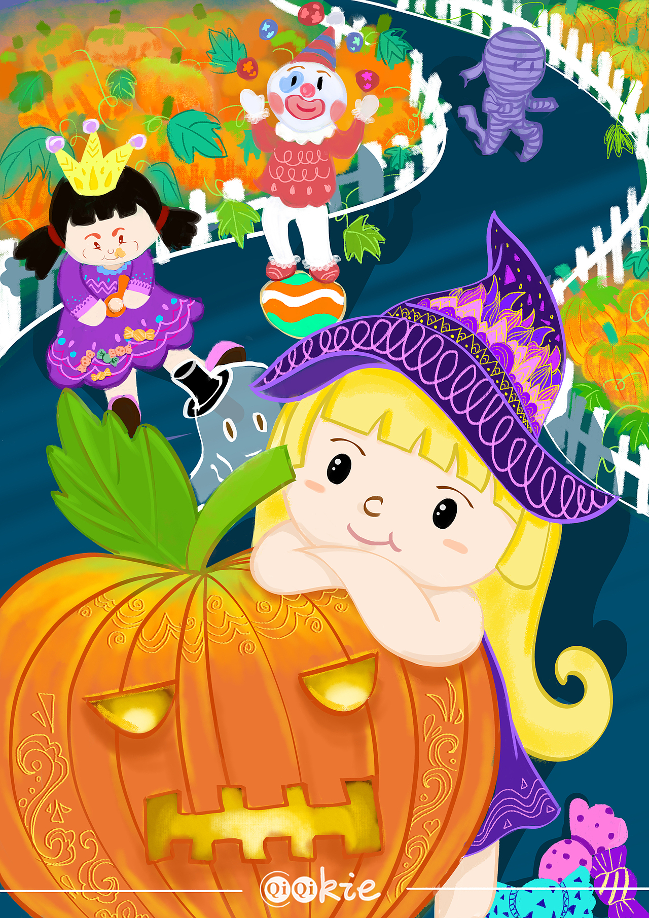 万圣节（图ZMjQxNjQzMjYw） - 创作习作 - 站酷设计师曲奇祺原创素材 - 站酷ZCOOL