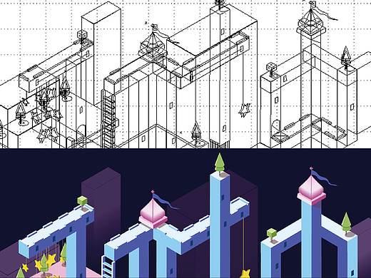 2.5d插画 平面 海报