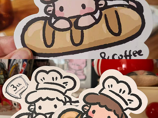面包店logo 这样设计，幸福感直接拉满