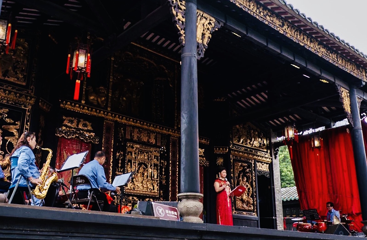 获芳虹粤剧团邀于佛山祖庙万福台拍摄（图ZMTU3MjAzMTcy） - 人文/纪实摄影 - 站酷设计师吴杰雄摄影师原创素材 - 站酷ZCOOL