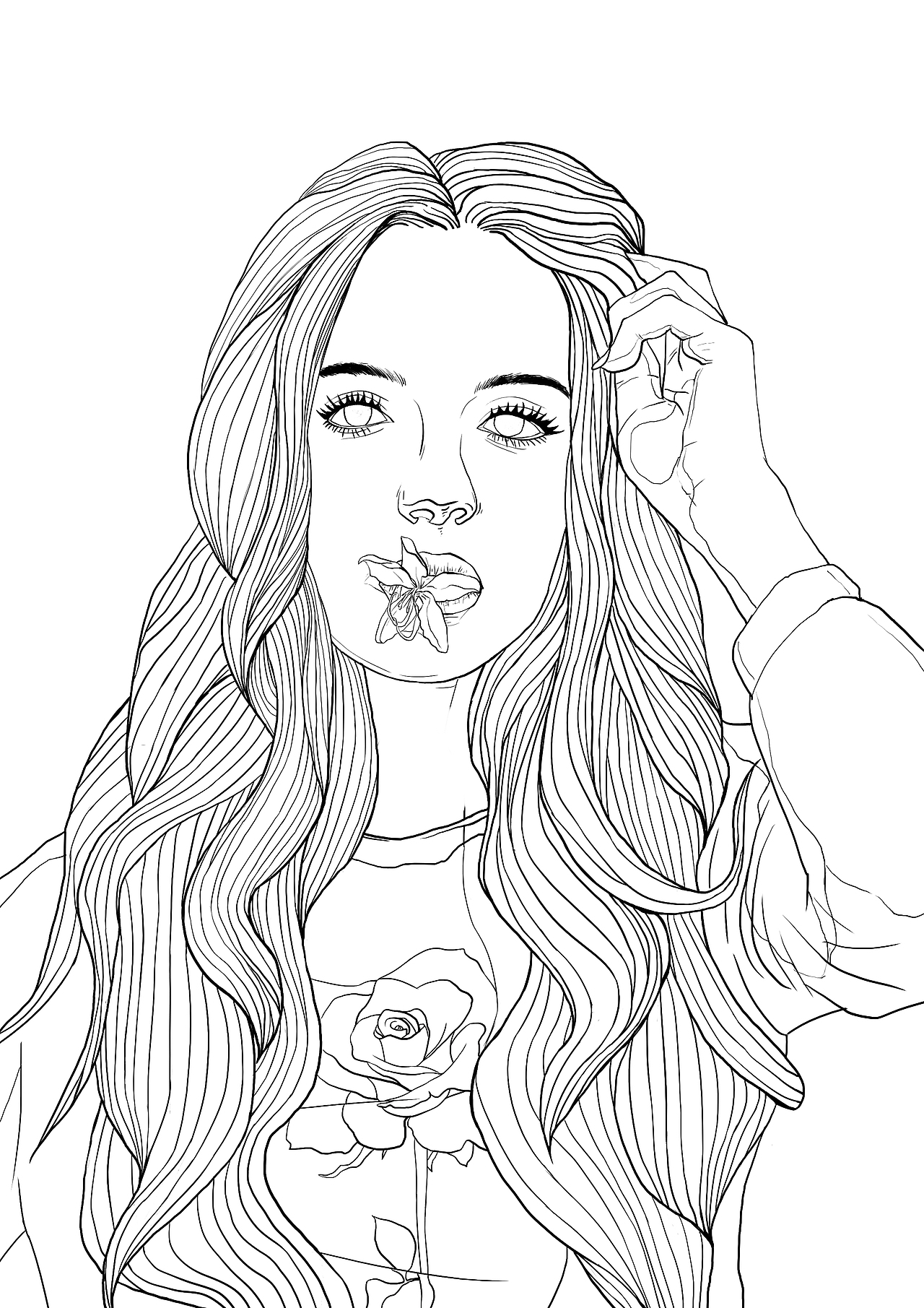 (清奇的插画)小姐姐