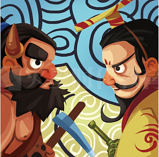 四格漫画:大禹治水