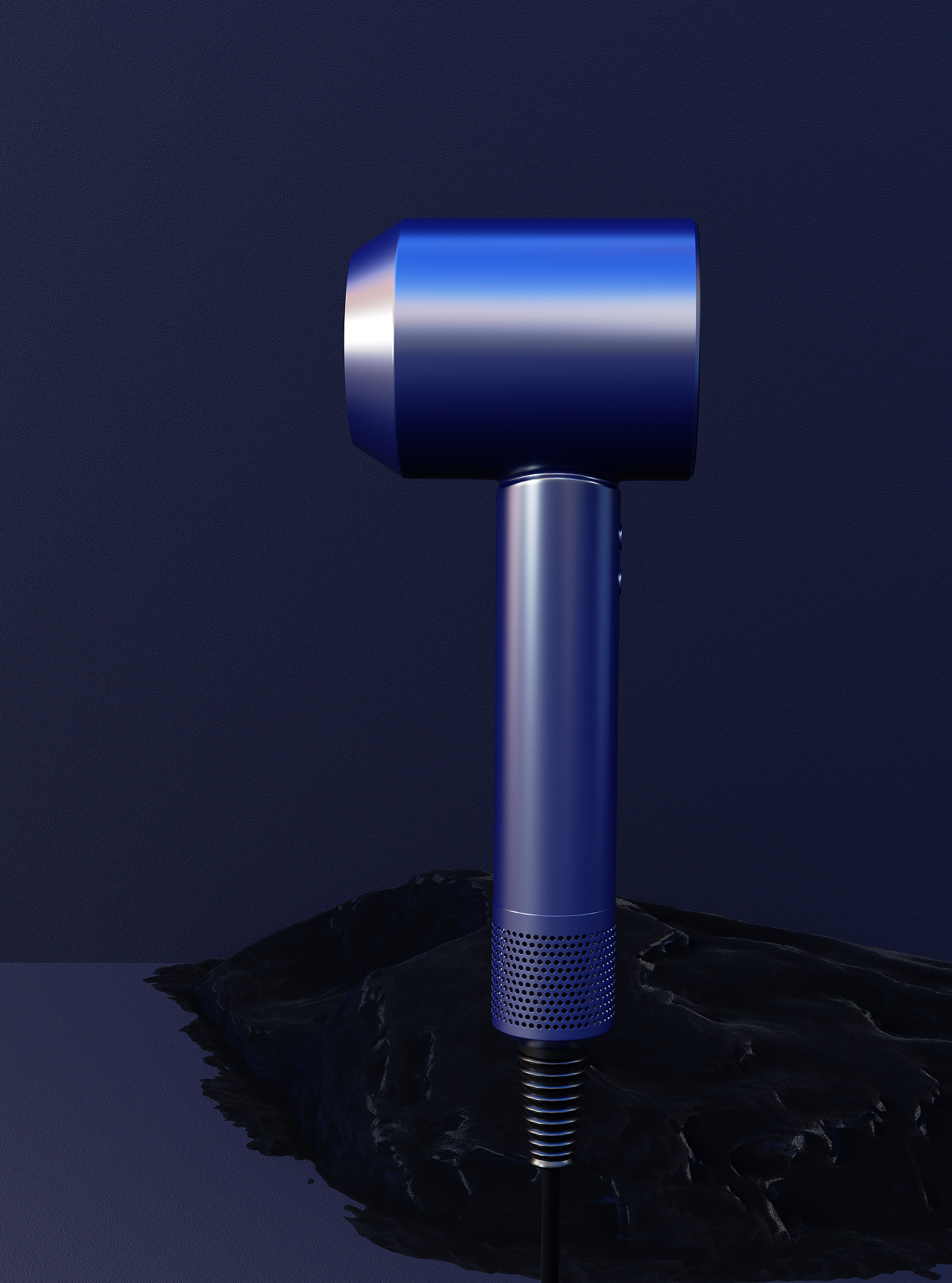 【家电产品吹风机渲染案例-节选】|三维|产品|蓝beibei - 原创作品