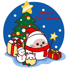 啡啡猫祝你圣诞快乐