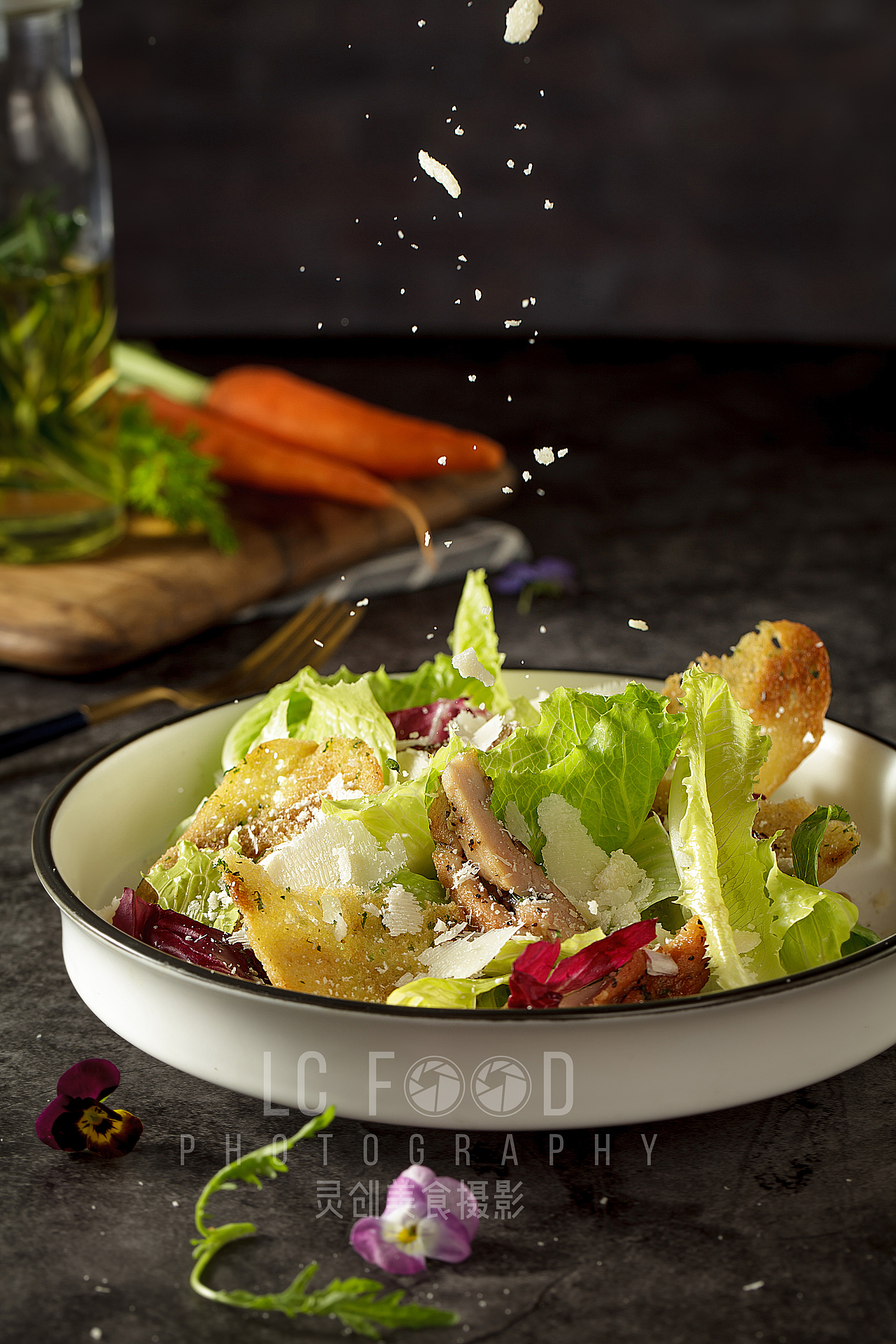 来一组暗调西餐西餐食品摄影西餐美食拍摄简餐菜品