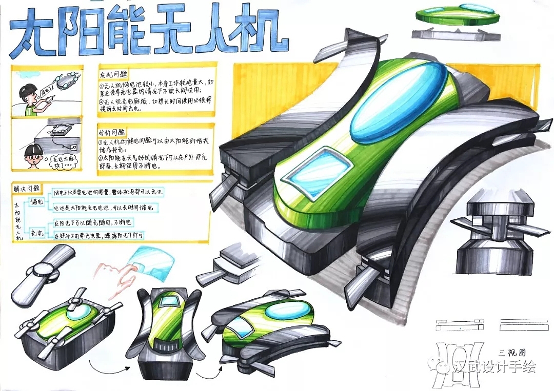 汉武手绘 环艺 建筑 规划 平面 动画 数码 工业设计手绘培训