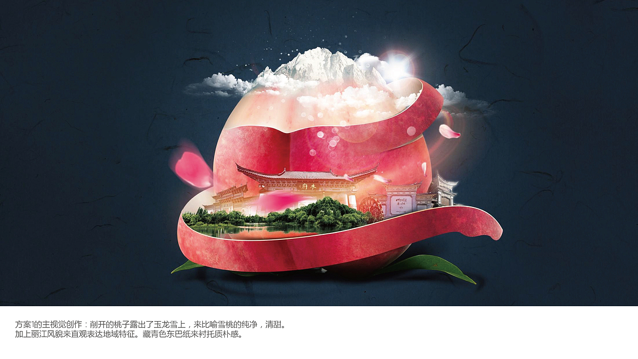 丽江雪桃包装创作历程