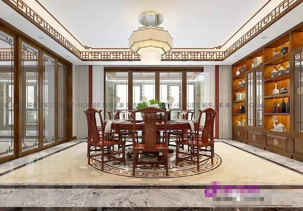 公园一号 200㎡ 新中式案例赏析（图ZMTg0NjA2Mjk2） - 其他 - 站酷设计师城市人家1231原创素材 - 站酷ZCOOL