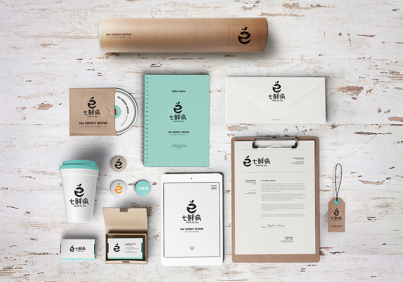 健康新鲜水果鲜榨现榨果汁品牌VI形象LOGO设计标志（图ZMTUyMzUzMzky） - 品牌 - 站酷设计师简创设计原创素材 - 站酷ZCOOL