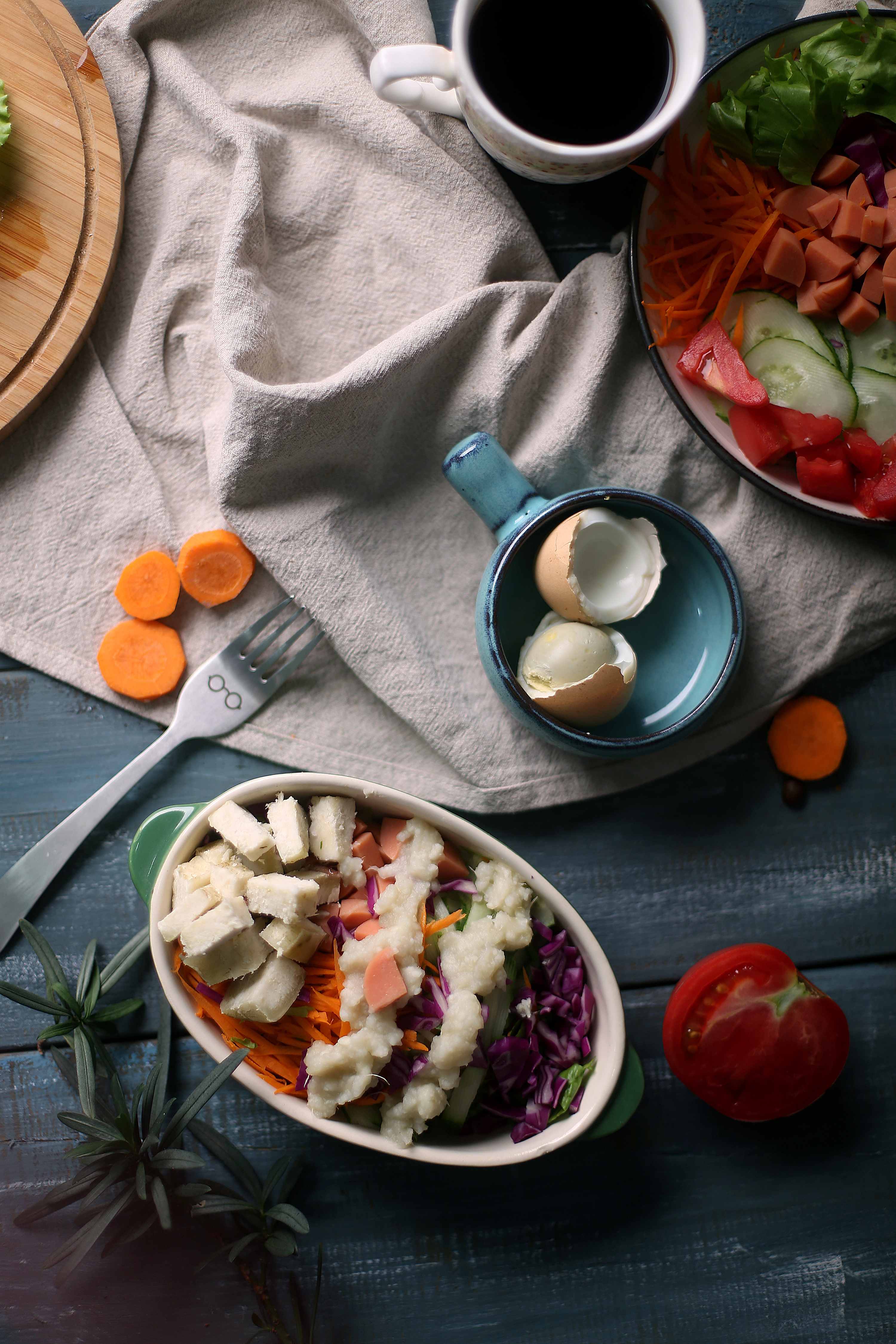 蔬菜沙拉 美食拍摄 沙拉食品拍摄 美食摄影