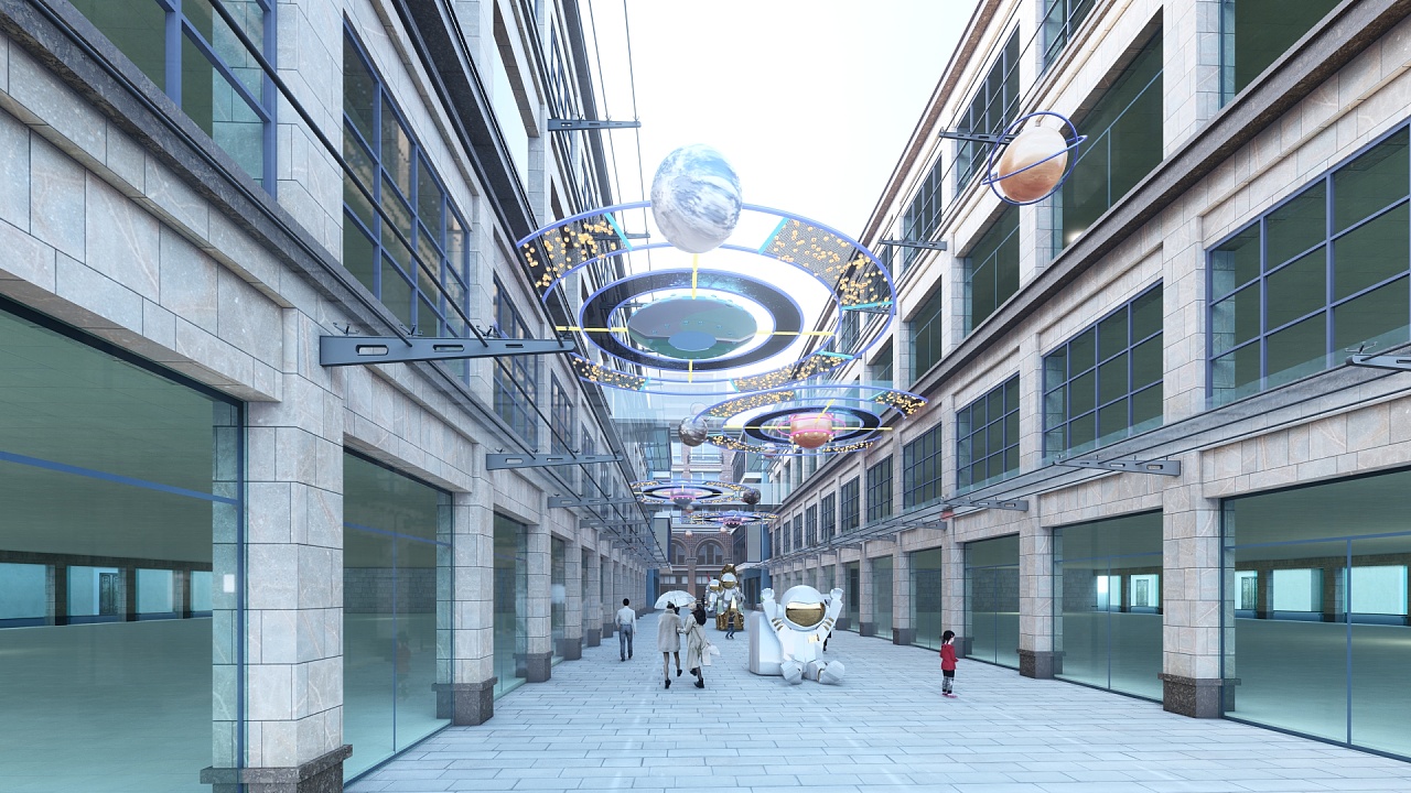 商业街美陈|三维|场景|edbill - 原创作品 - 站酷 (zcool)