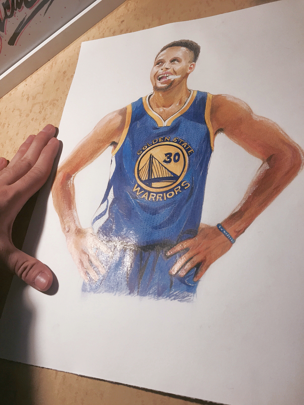 stephencurry勇士彩铅