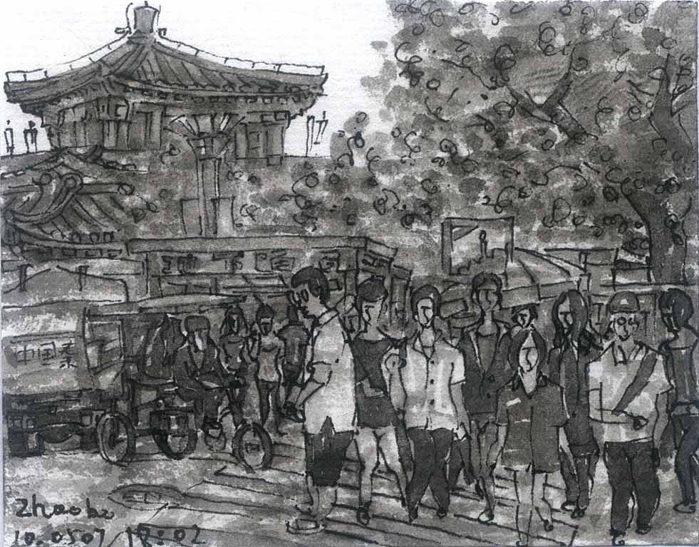 城市脉搏——从韦曲到张家堡(9)(图ZODk0MTUwNDg=) - 绘画 - 站酷设计师东征蚁原创素材 - 站酷ZCOOL