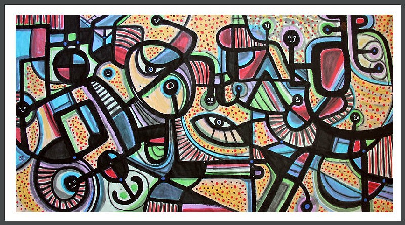 刘勇良抽象彩墨作品选登