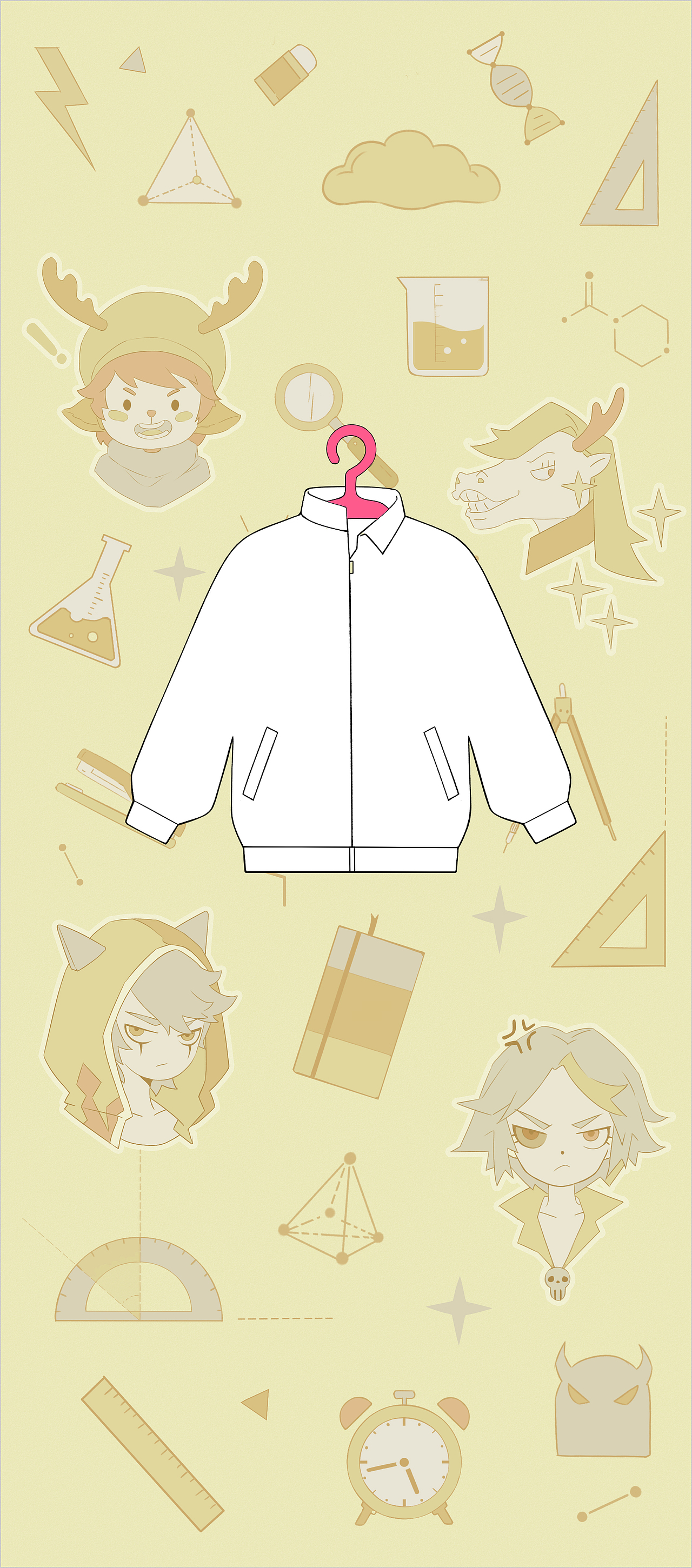 这次《非人学园》的校服设计全靠你了!(图ZMTQwMjA0Njcy) - 商业插画 - 站酷设计师久山创意原创素材 - 站酷ZCOOL