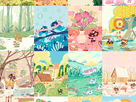 照片转插画练习17-32合集