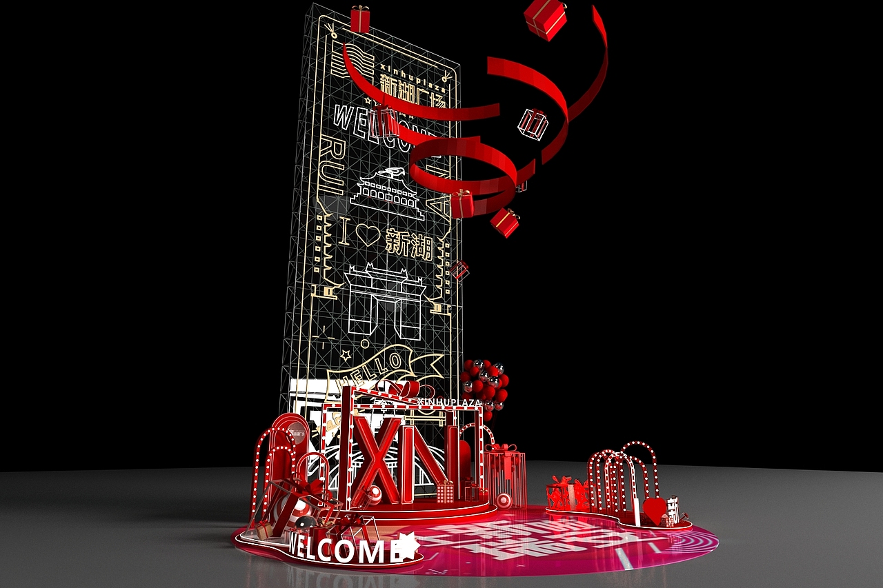 开业美陈飞机稿（图ZMjM0ODA2MTI4） - 其他空间 - 站酷设计师FFFang_原创素材 - 站酷ZCOOL