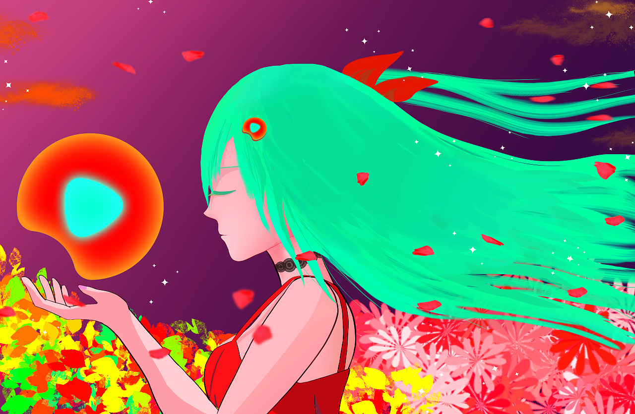 西瓜视频,照亮你的心灵|插画|商业插画|太阳辐 - 原创作品 - 站酷