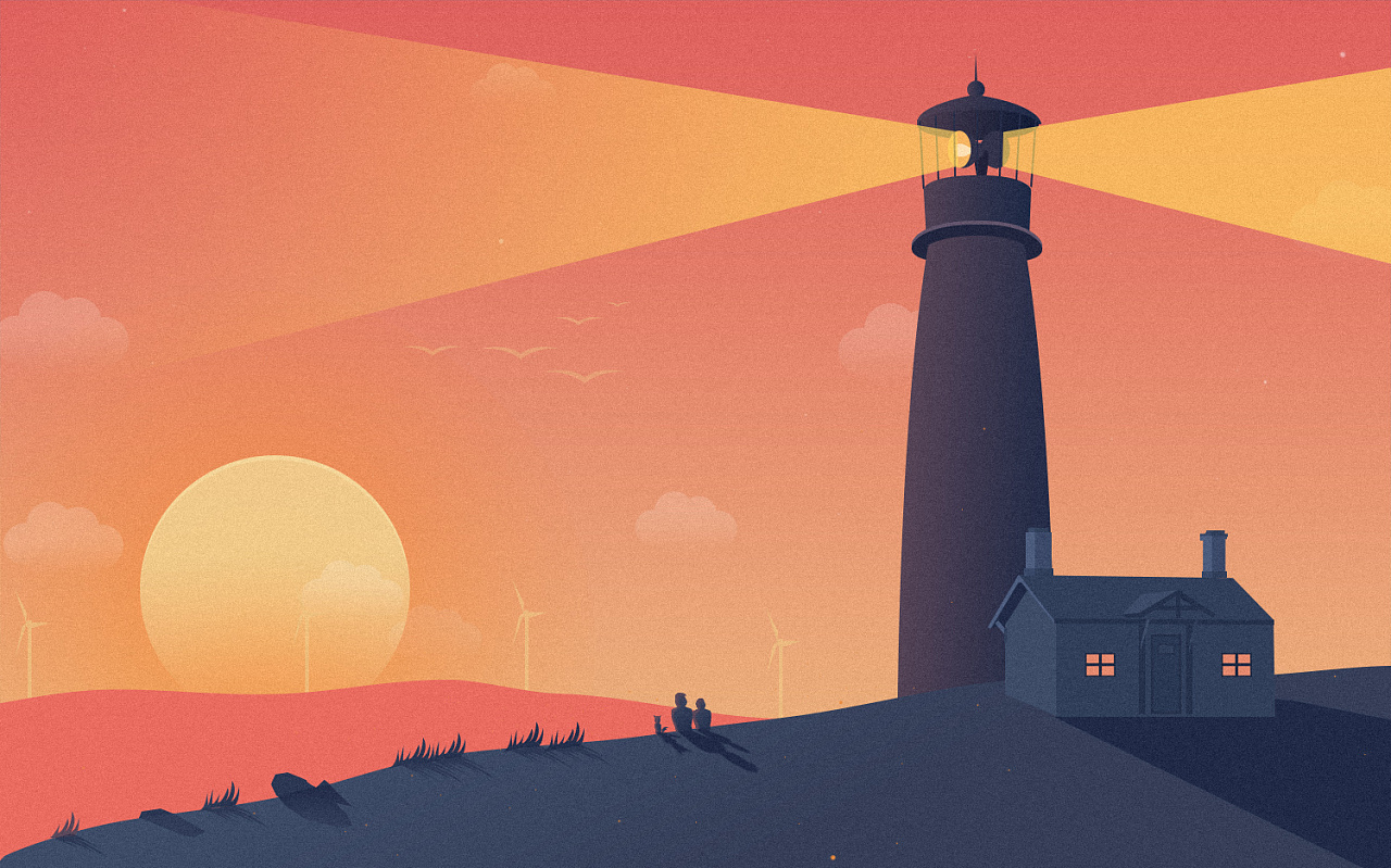 几张ui练手插画