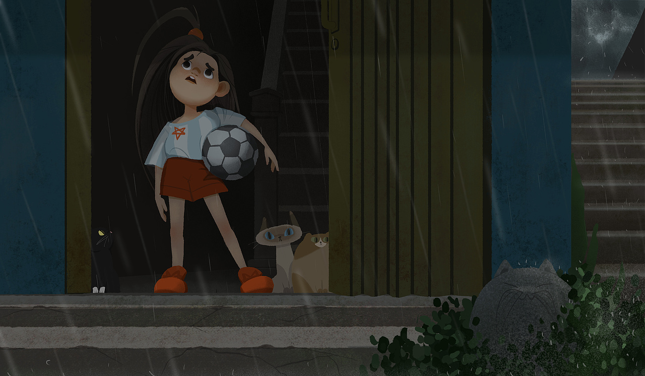 《下雨的故事》插图一组