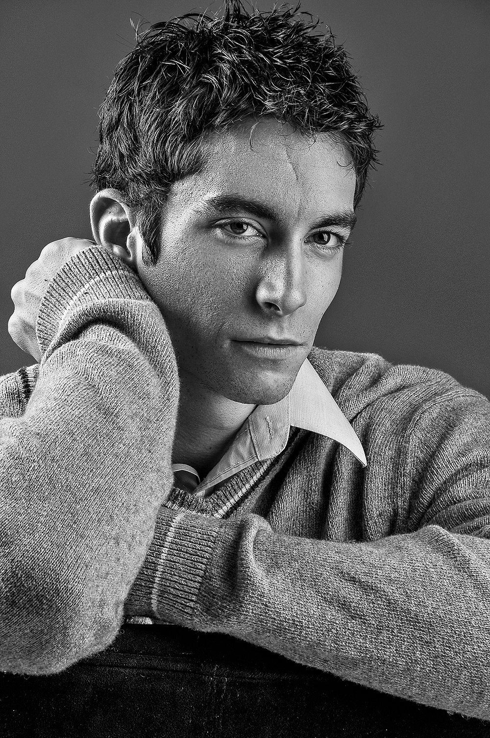 男士黑白肖像写真|摄影|修图/后期|摄影lemon - 原创作品 - 站酷