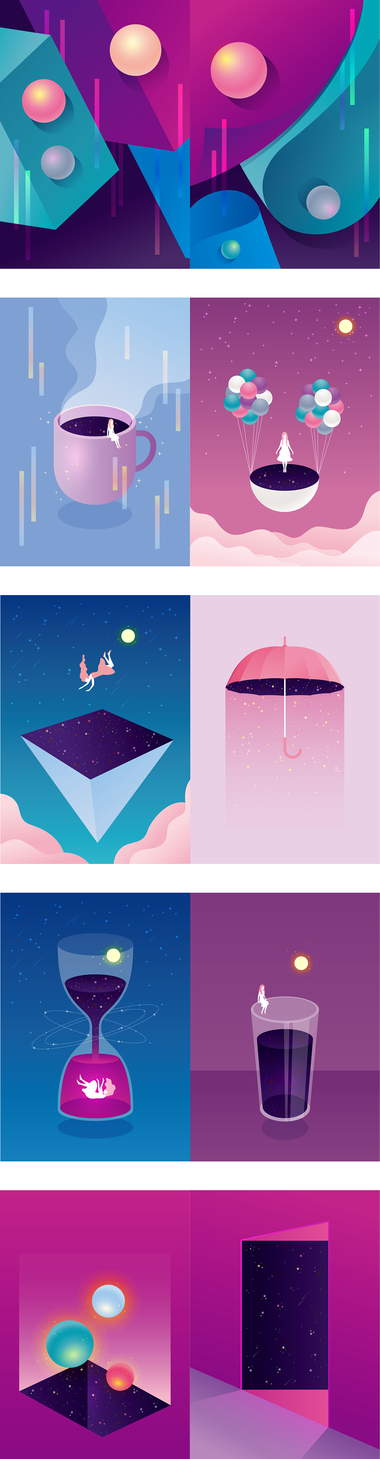 DREAMS AND VISION/梦想与愿景（图ZMTc5NzEyODM2） - 艺术插画 - 站酷设计师Galian原创素材 - 站酷ZCOOL