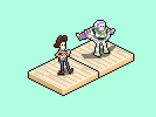 玩具总动员像素画(2017)