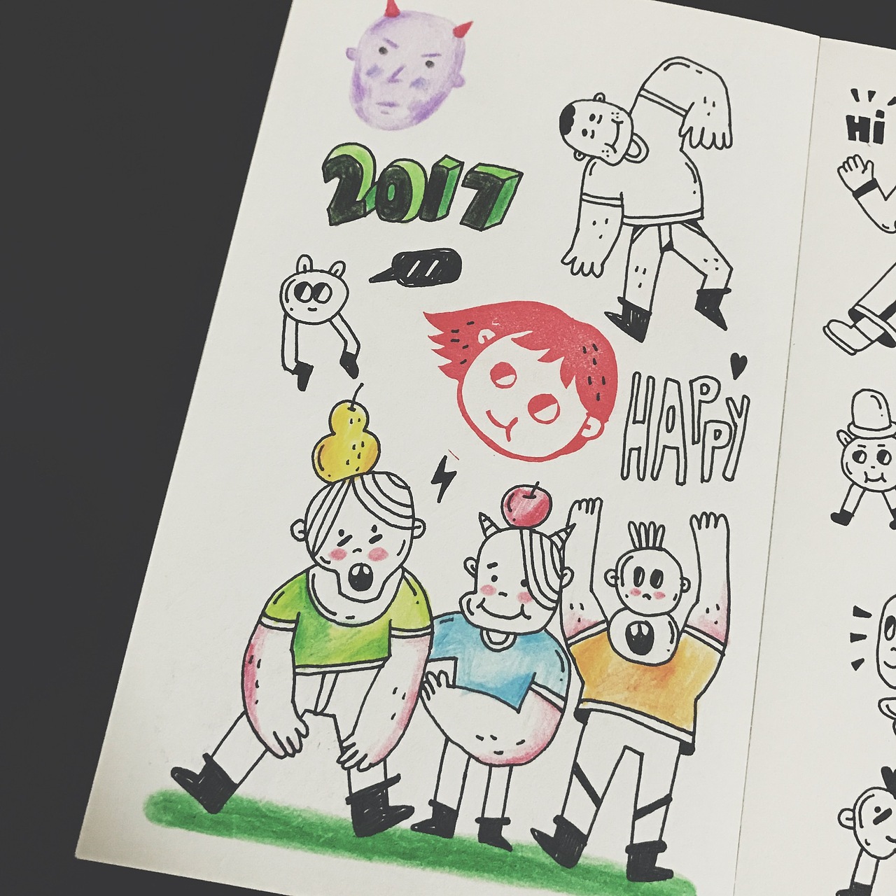 2017部分涂鸦（图ZNzU5NTg2MjA=） - 新锐潮流插画 - 站酷设计师疯三FENGSAN原创素材 - 站酷ZCOOL