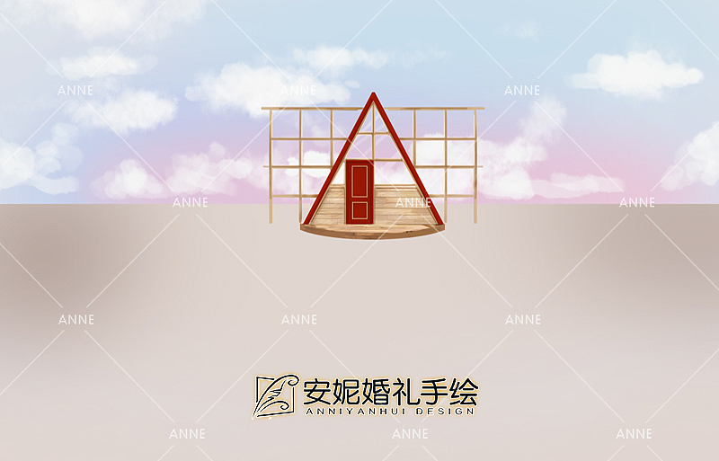 一抹秋色 | 安妮婚礼手绘