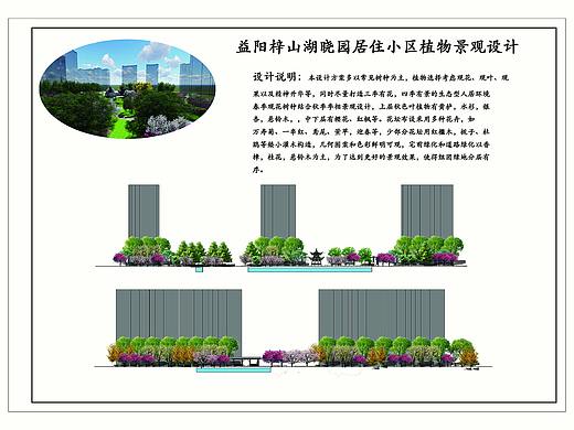 益阳市梓山湖小区植物景观设计