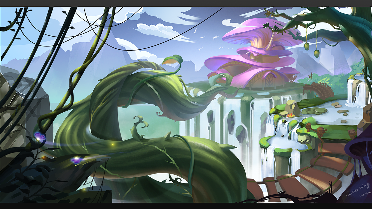 天空之城（图ZMTU0MzkzNTY4） - 游戏原画 - 站酷设计师Cecilia惜汐原创素材 - 站酷ZCOOL