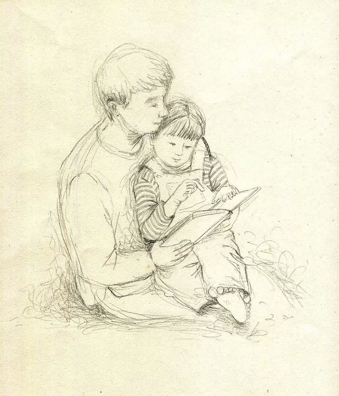 儿童插画-单色插画