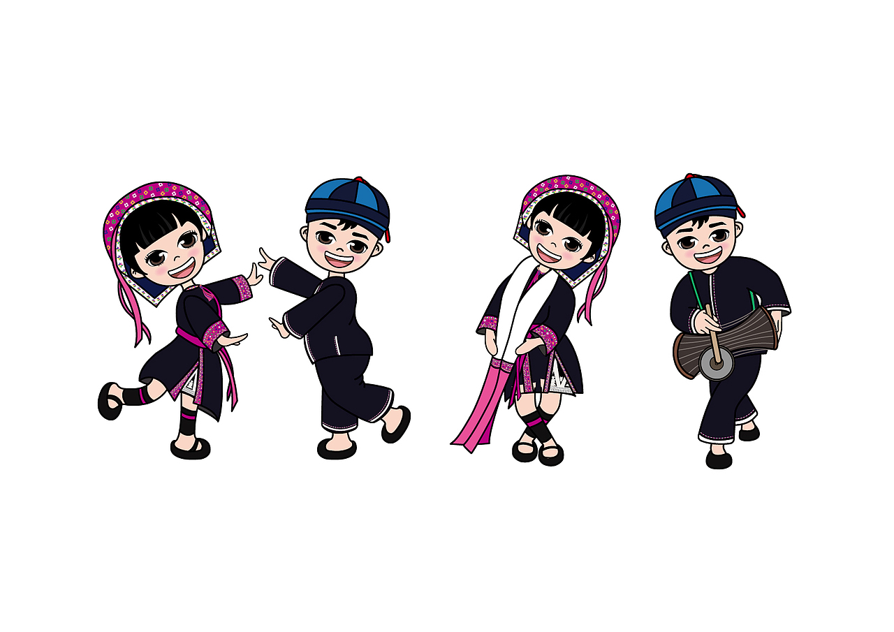 海南-五指山-水满乡-吉祥物-已用（图ZOTAxNDY0ODQ=） - 艺术插画 - 站酷设计师Drawing莹原创素材 - 站酷ZCOOL