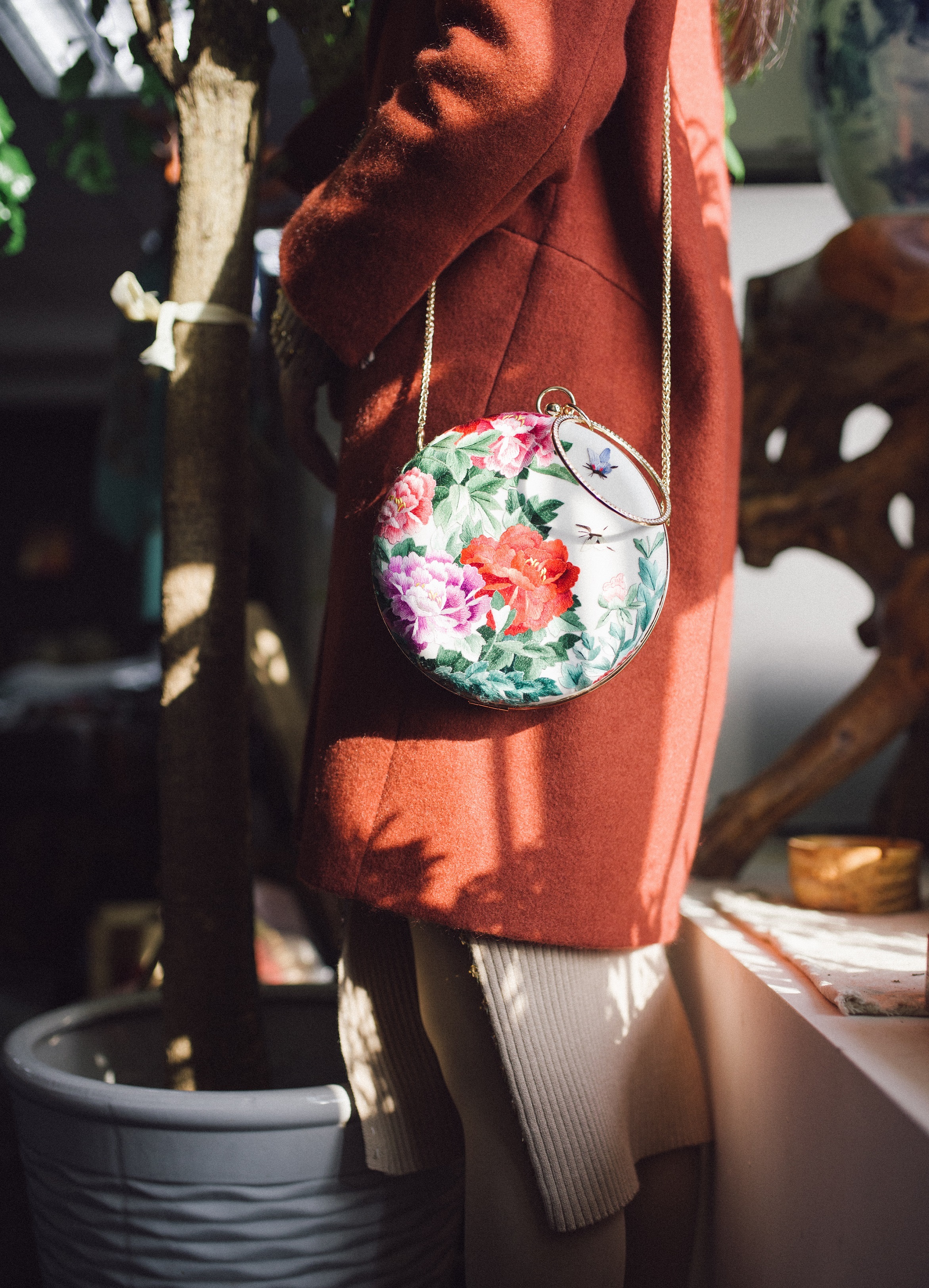 一席文创 苏绣口金包