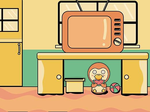 一叽小企鹅 吃西瓜