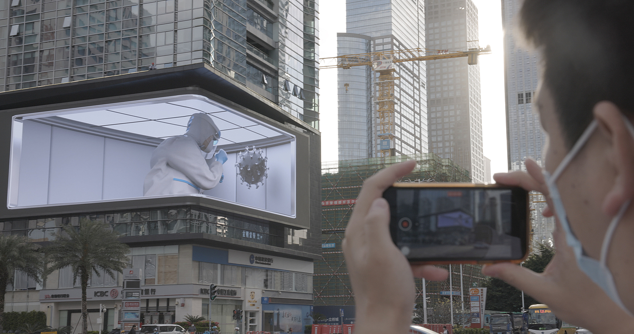 深圳加油丨裸眼3D致敬大白丨暖心公益