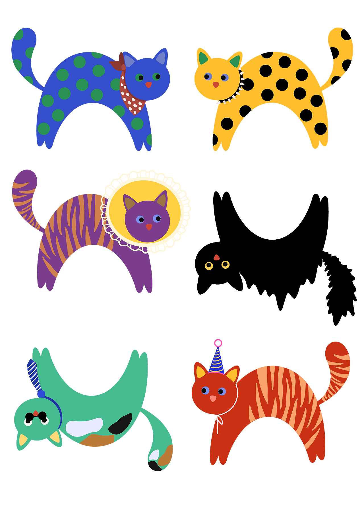 《喵喵》、《怪怪》、《梦境奇旅》文创贴纸设计