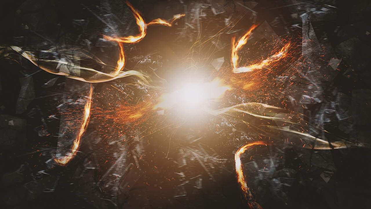 自做图-冲破石墙效果