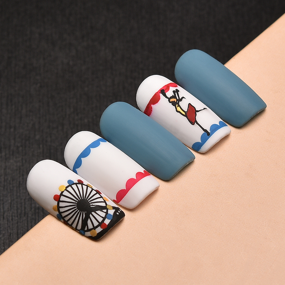 简约时尚美甲拍摄 日系经典姜黄色 美甲拍摄作品