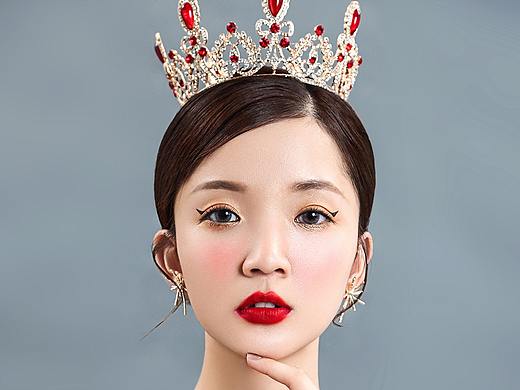 时尚复古妆面