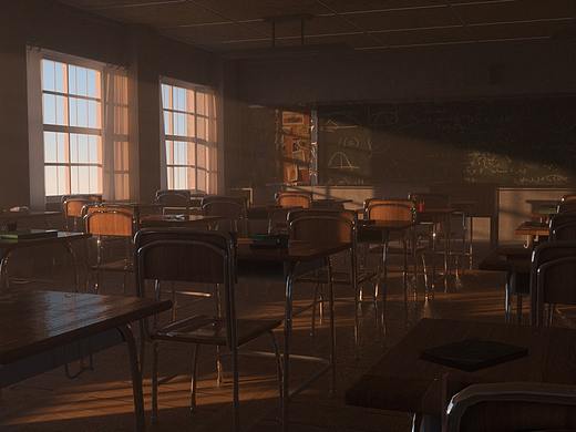 classroom三维渲染 -HH