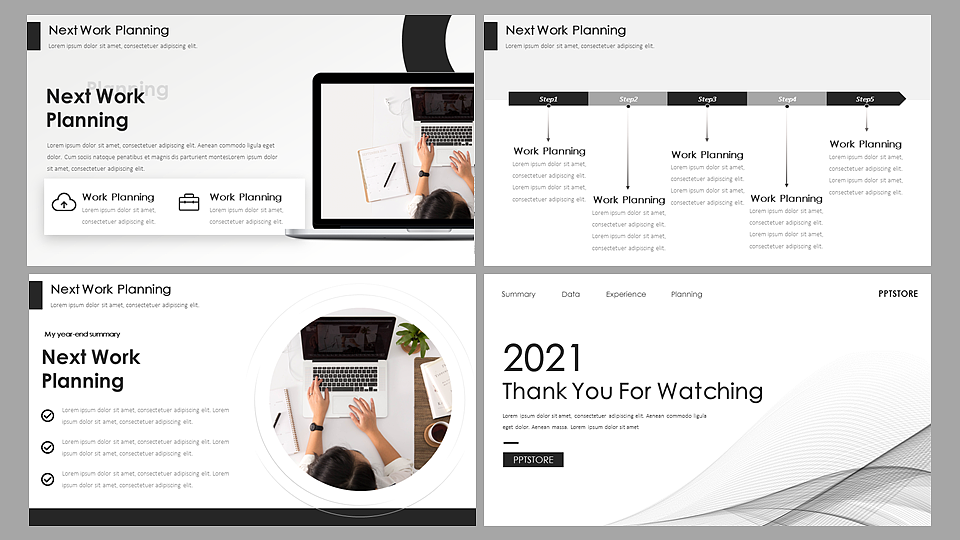 【耀你好看】年终总结欧美风极简商务时尚PPT19