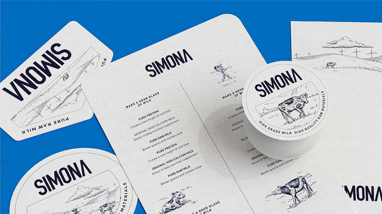 SIMONA 云南巴氏牛奶品牌打造（图ZMzI2NDExMzUy） - 品牌 - 站酷设计师7N云迹南寻原创素材 - 站酷ZCOOL