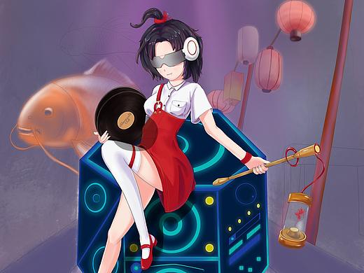 靈魂擺渡—夜溪靈（線稿未完）（個人主頁-ZNTM3MjkzNTY=） - IP形象 - 站酷設計師蘇打小冰塊原創(chuàng)素材 - 站酷ZCOOL